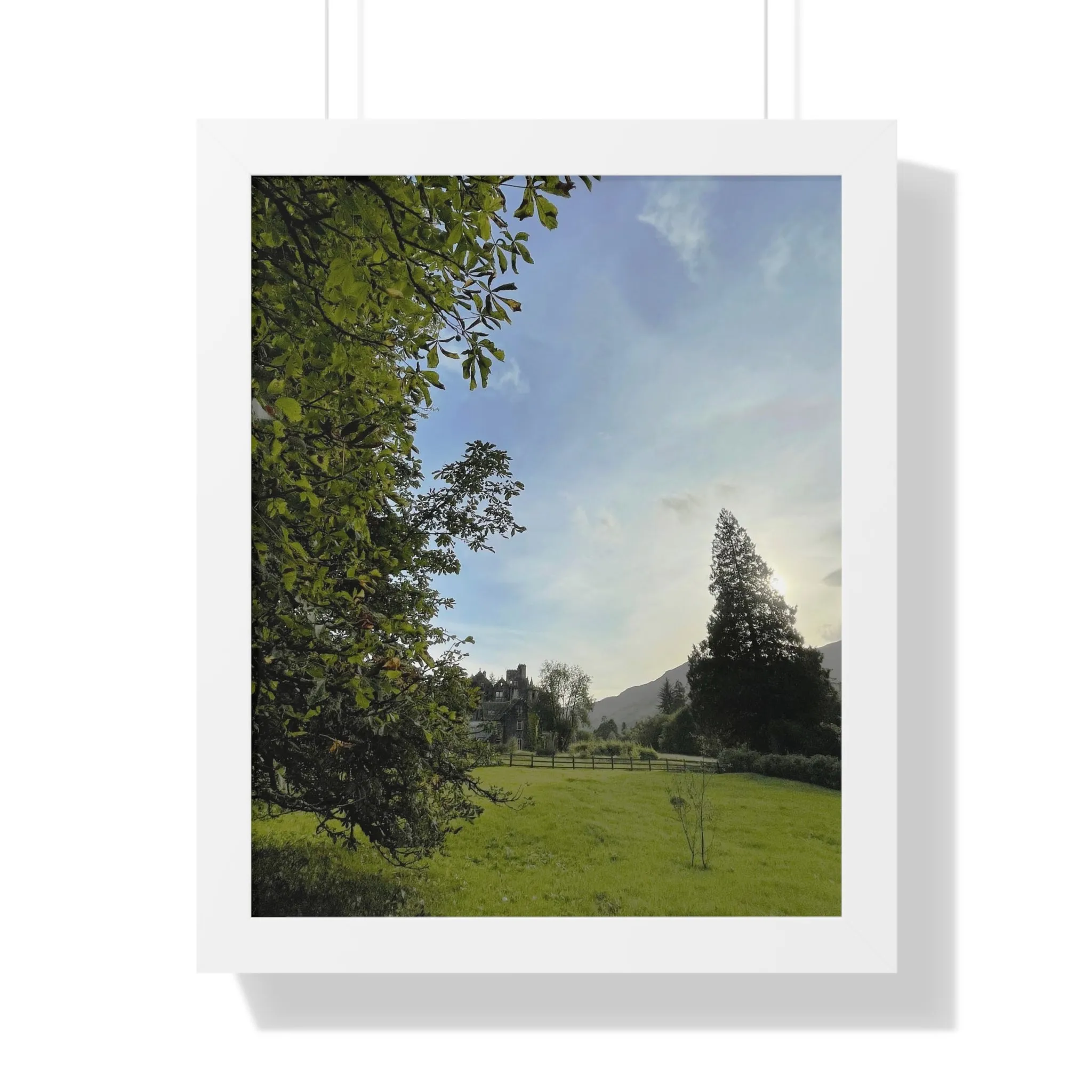 Dunans Castle & House from the Horse Chestnut Tree, Framed