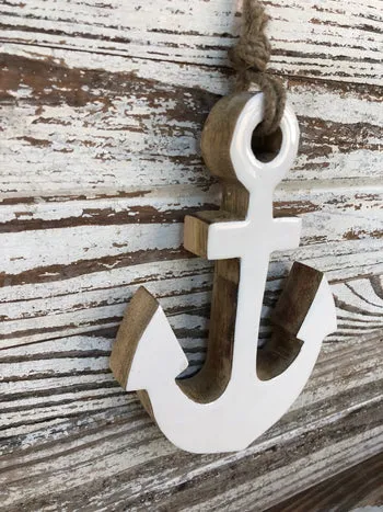 Enamelware Wood Anchor