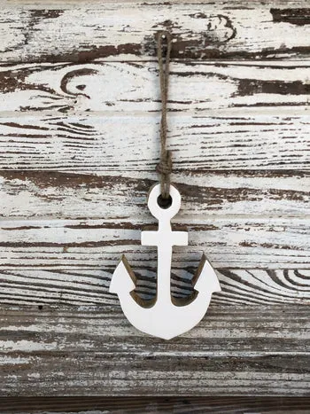 Enamelware Wood Anchor