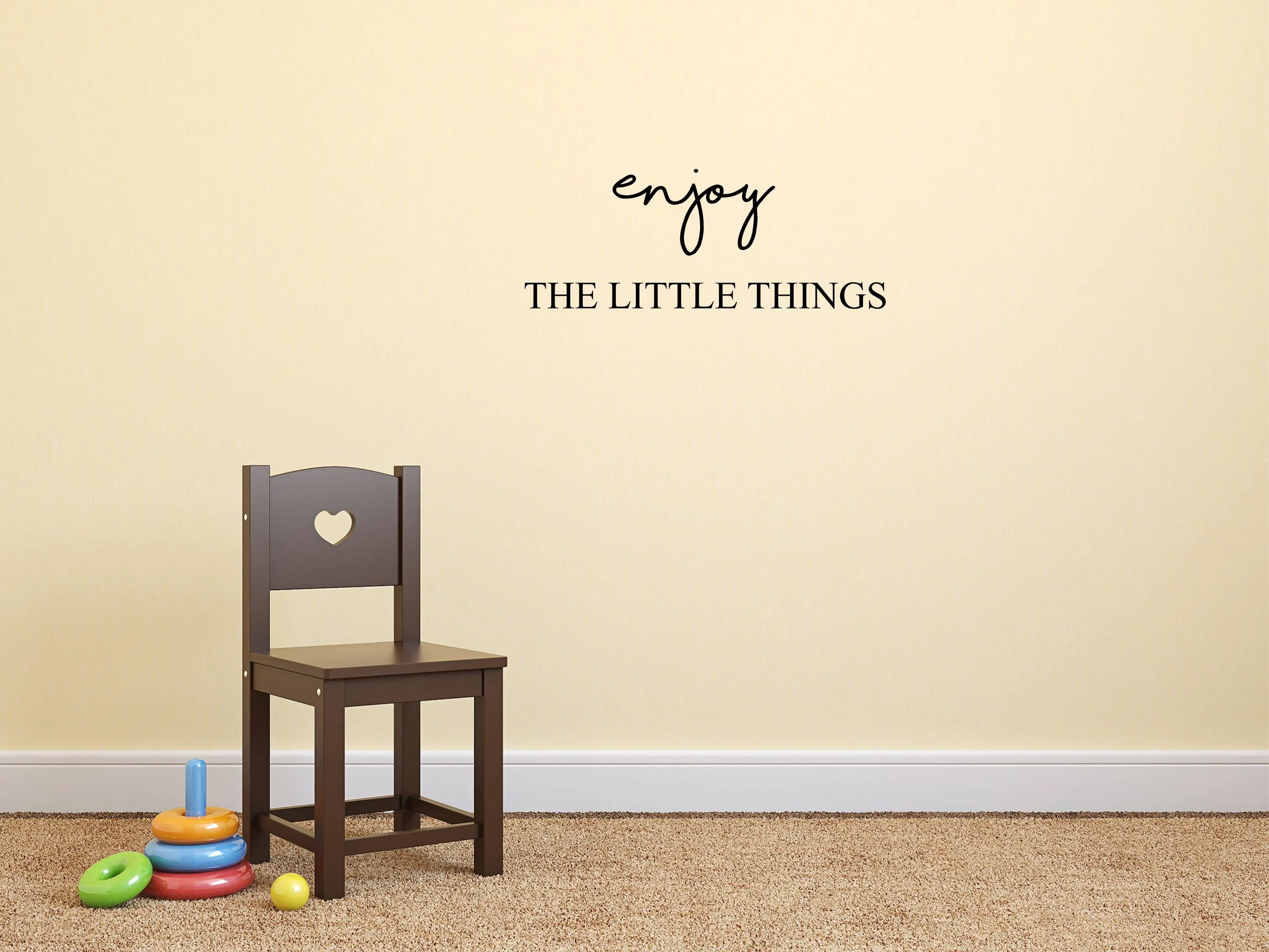 Enjoy The Little Things Removable Wall Decal