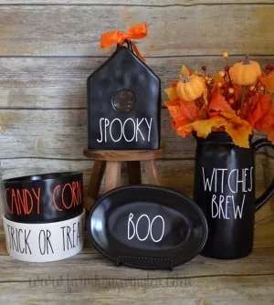 Farmhouse Halloween Pitcher Decals