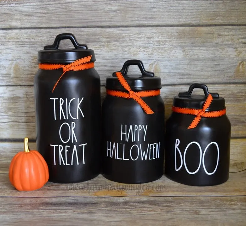 Farmhouse Halloween Pitcher Decals