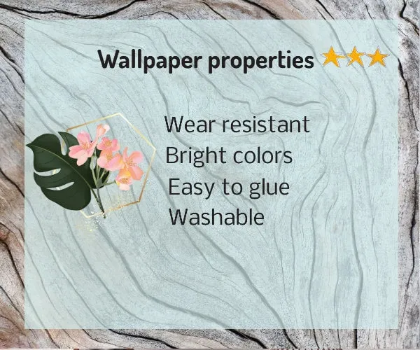 Floral wallpaper flower wall mural, rose wallpaper butterfly wallpaper peel and stick vinyl wall decals daisy wallpaper botanical wallpaper