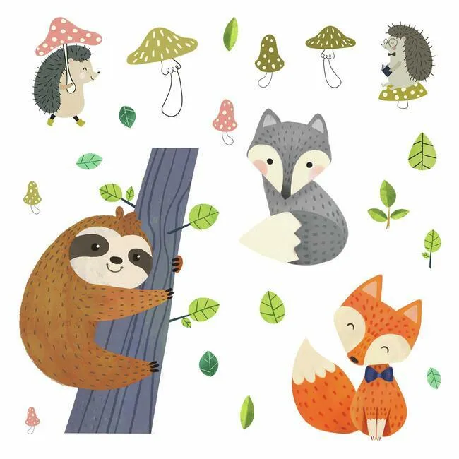 Forest Friends Giant Wall Decals