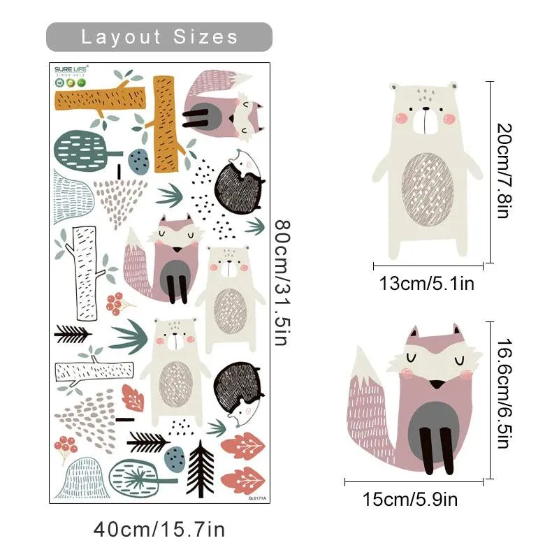 Forest Friends Wall Stickers