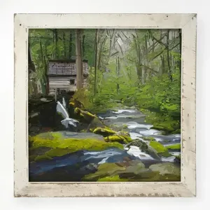 Forest Stream Medium Framed Print