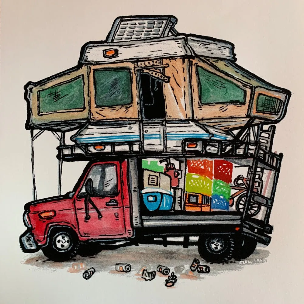 Franken-Camper Art Print