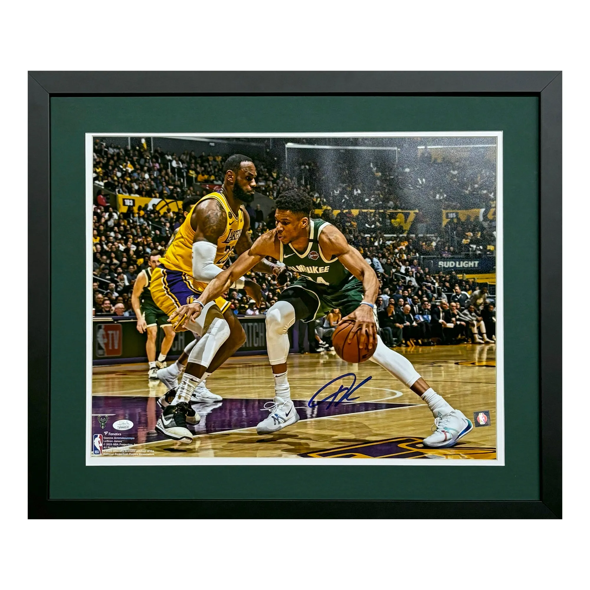 Giannis Antetokounmpo Signed Milwaukee Bucks Framed 16x20 Photo