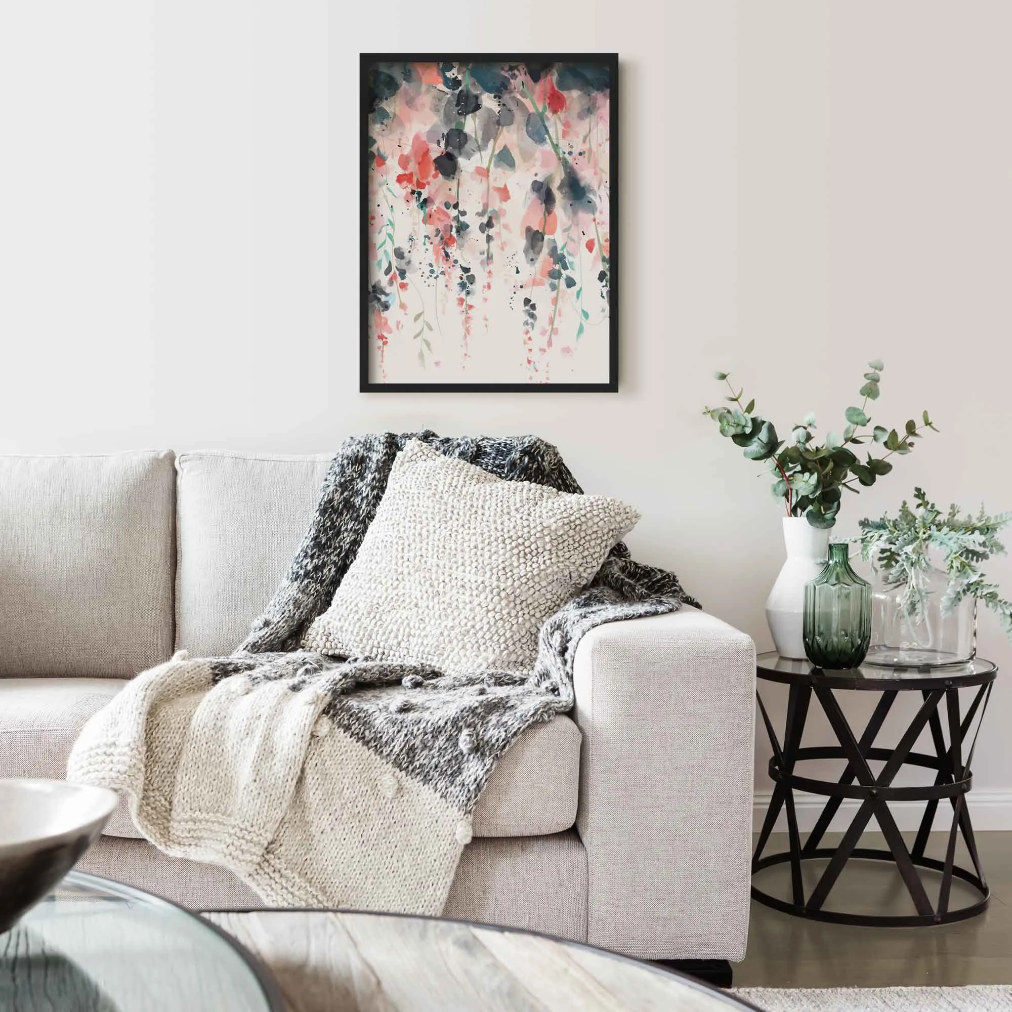 Hanging Wisteria Flowers Print