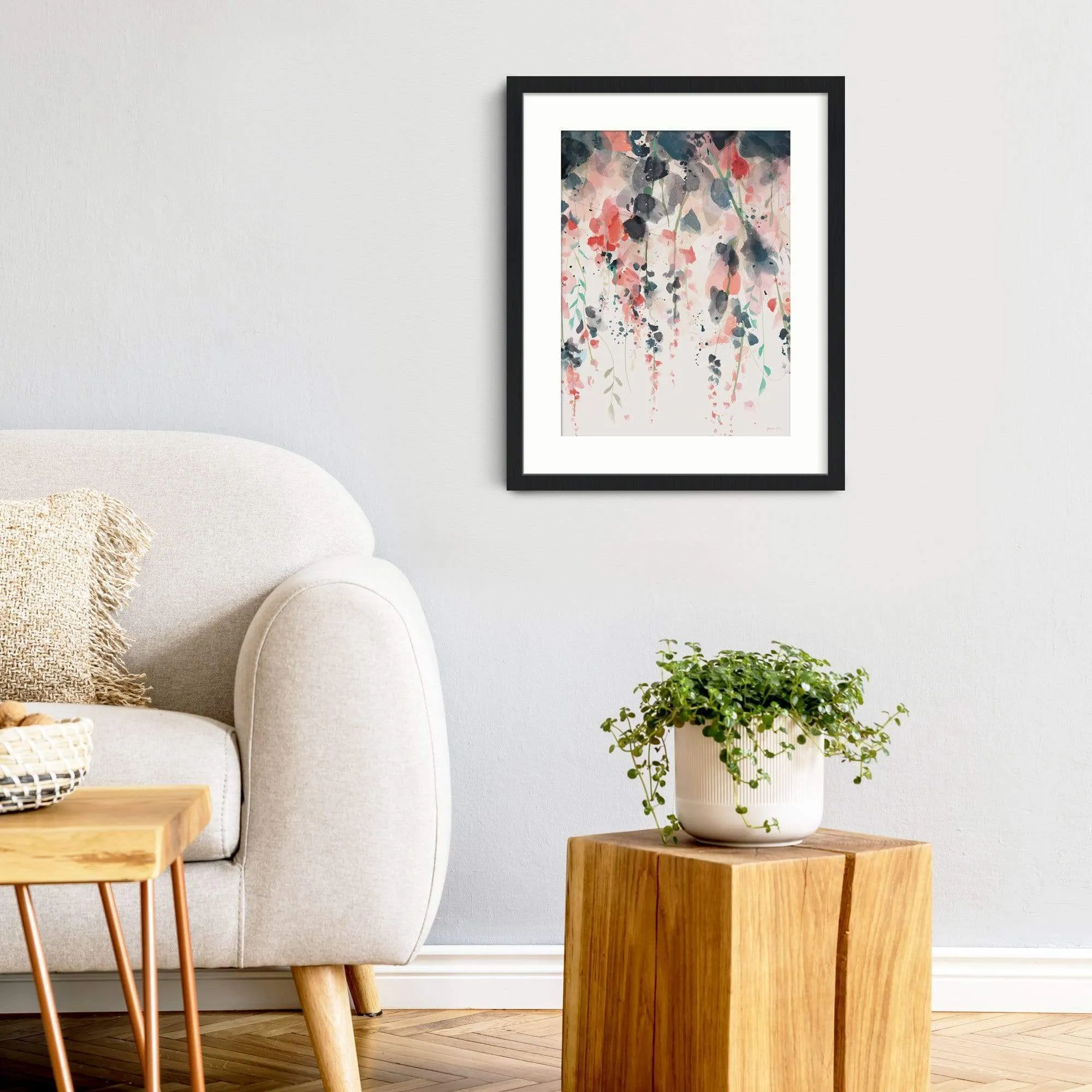 Hanging Wisteria Flowers Print