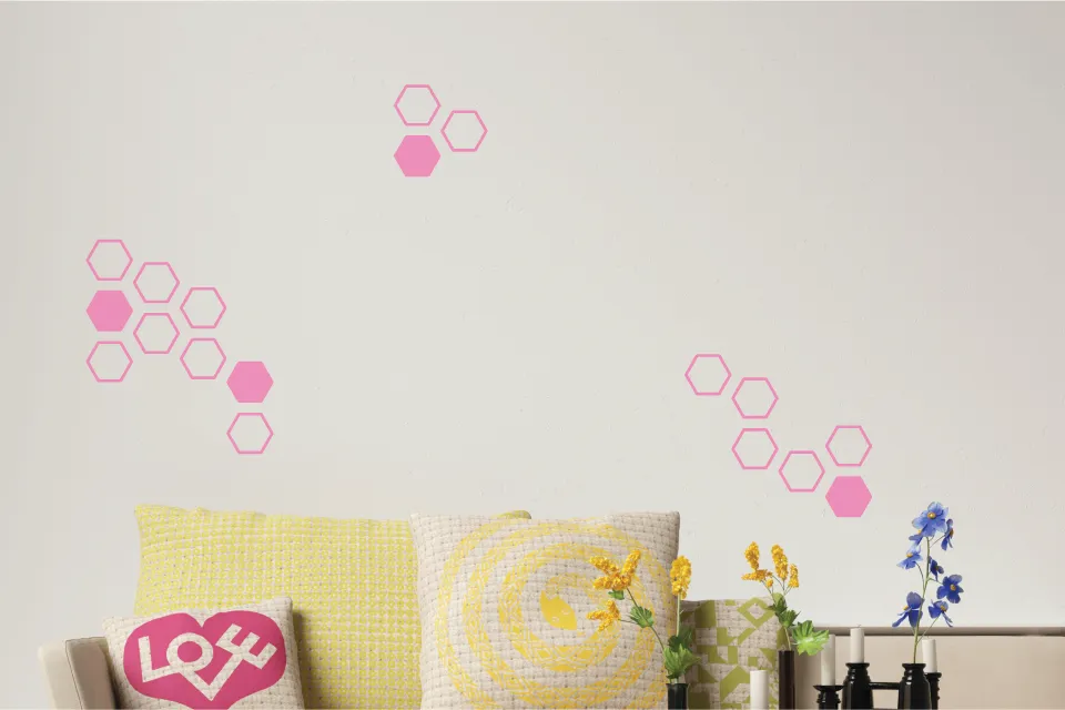 Hexagon Wall Decal