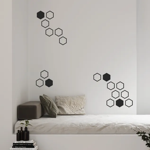 Hexagon Wall Decal