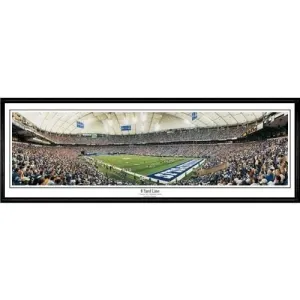 Indianapolis Colts 8 Yard Line"  - 13.5"x39" Standard Black Frame"