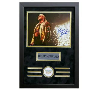 Jesse Ventura Hand Signed & Framed 8x10 Photo (JSA)