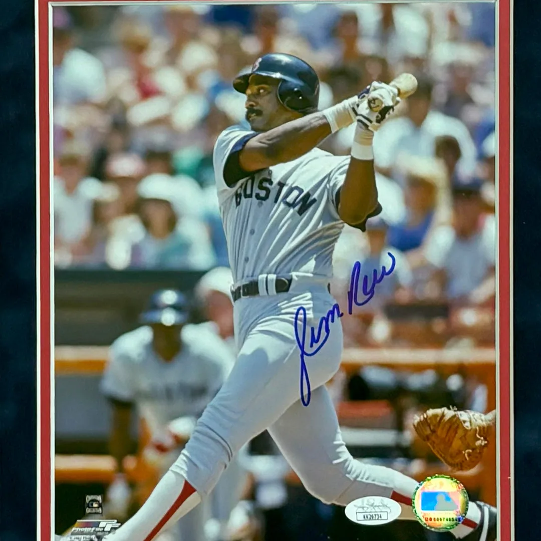 Jim Rice Hand Signed & Framed Boston Red Sox 8x10 Photo (JSA)