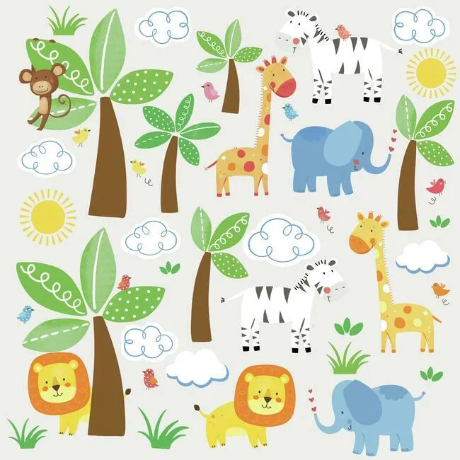 Jungle Friends Wall Decals