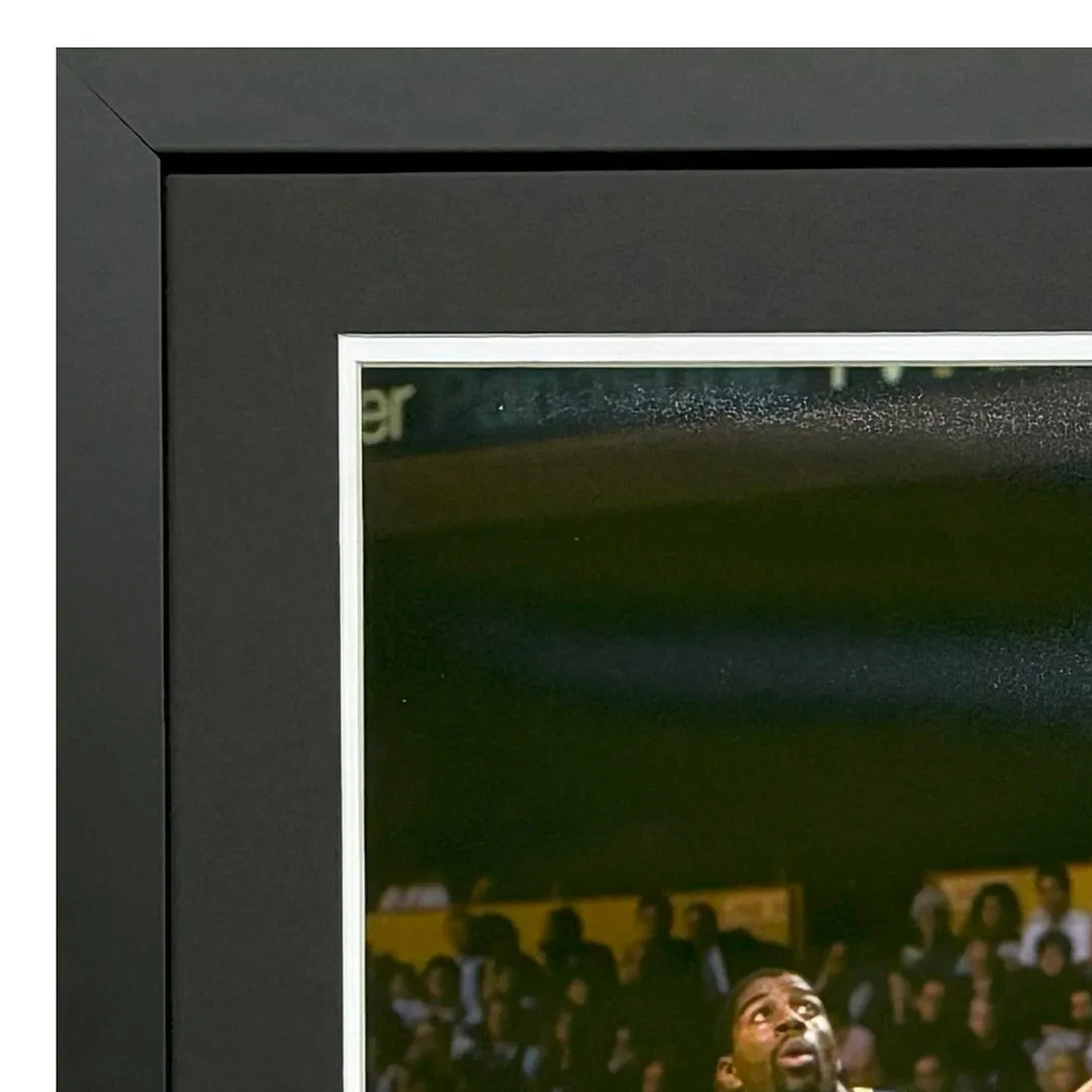 Larry Bird and Magic Johnson Signed Celtics/Lakers Framed 16x20 Photo