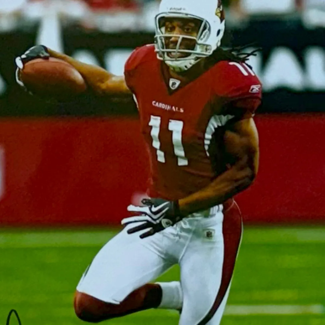 Larry Fitzgerald Hand Signed & Framed Arizona Cardinals 8x10 Photo