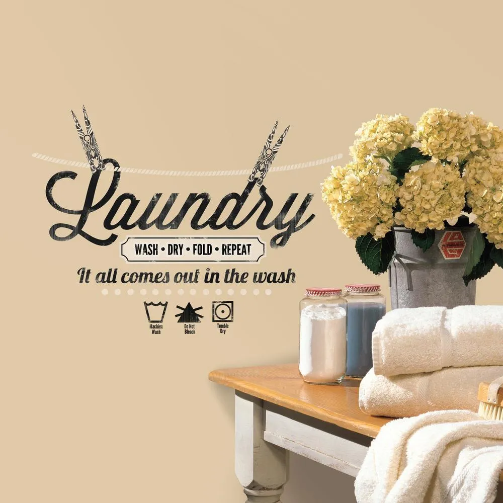 Laundry Quote Wall Decals