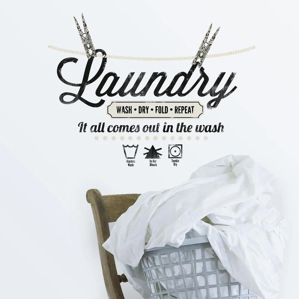 Laundry Quote Wall Decals