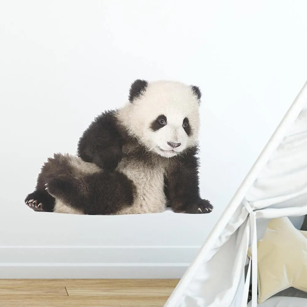 Lifelike Lovely Panda Peel and Stick Decal