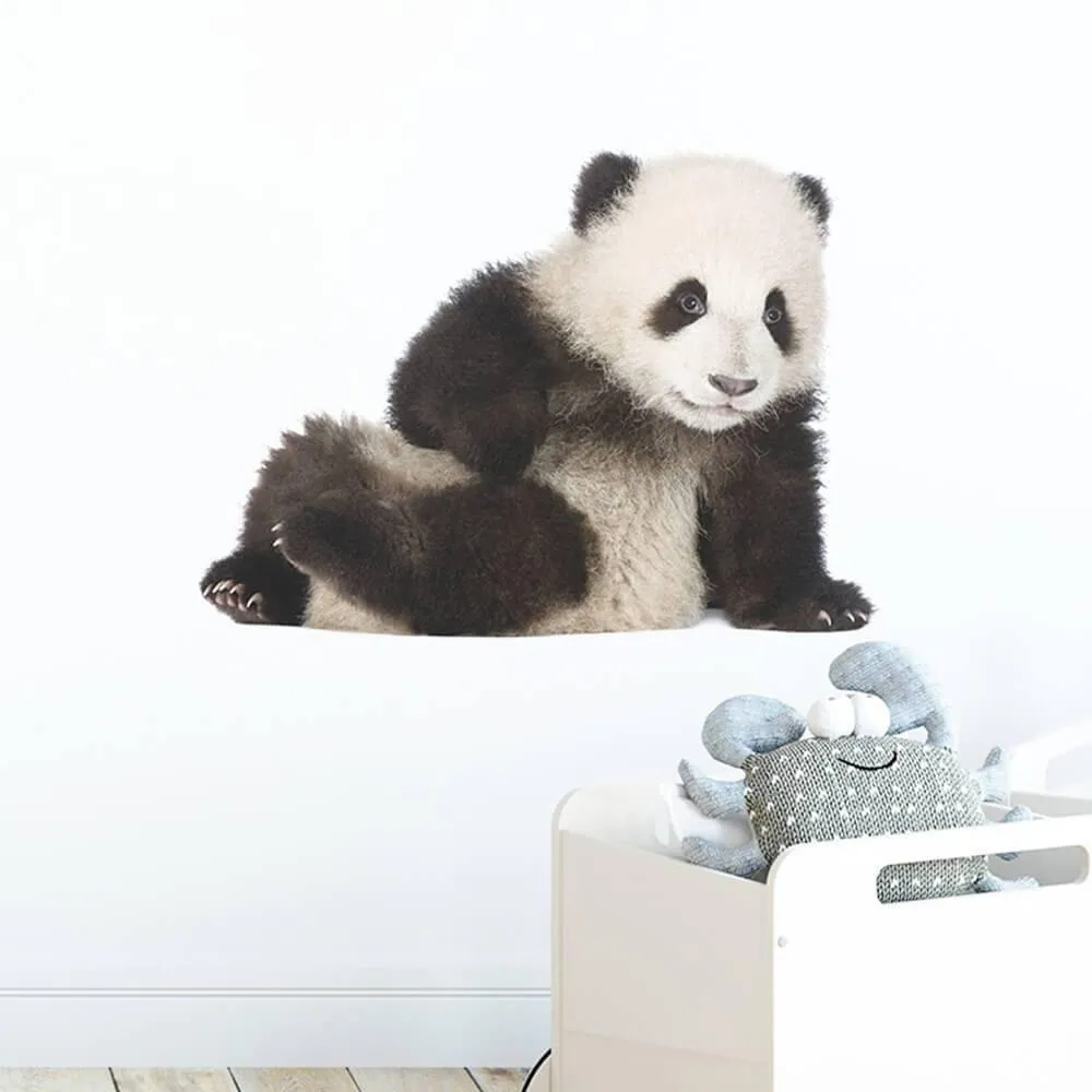 Lifelike Lovely Panda Peel and Stick Decal