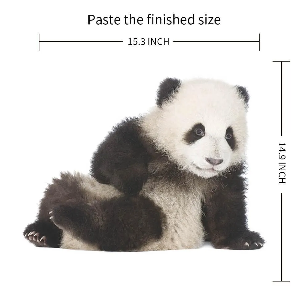 Lifelike Lovely Panda Peel and Stick Decal