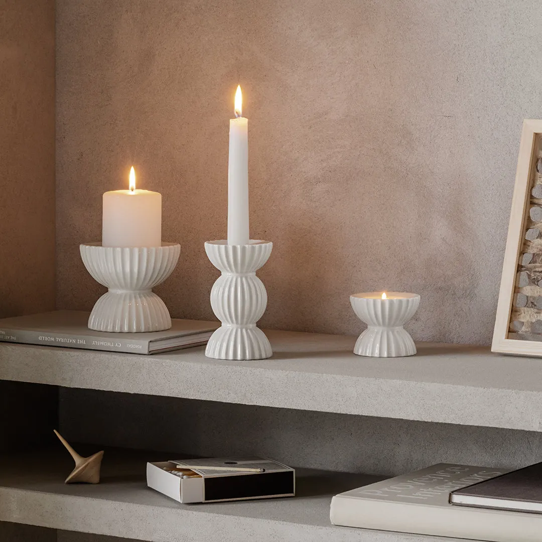 Lyngby Porcelain Tura Candle Holder