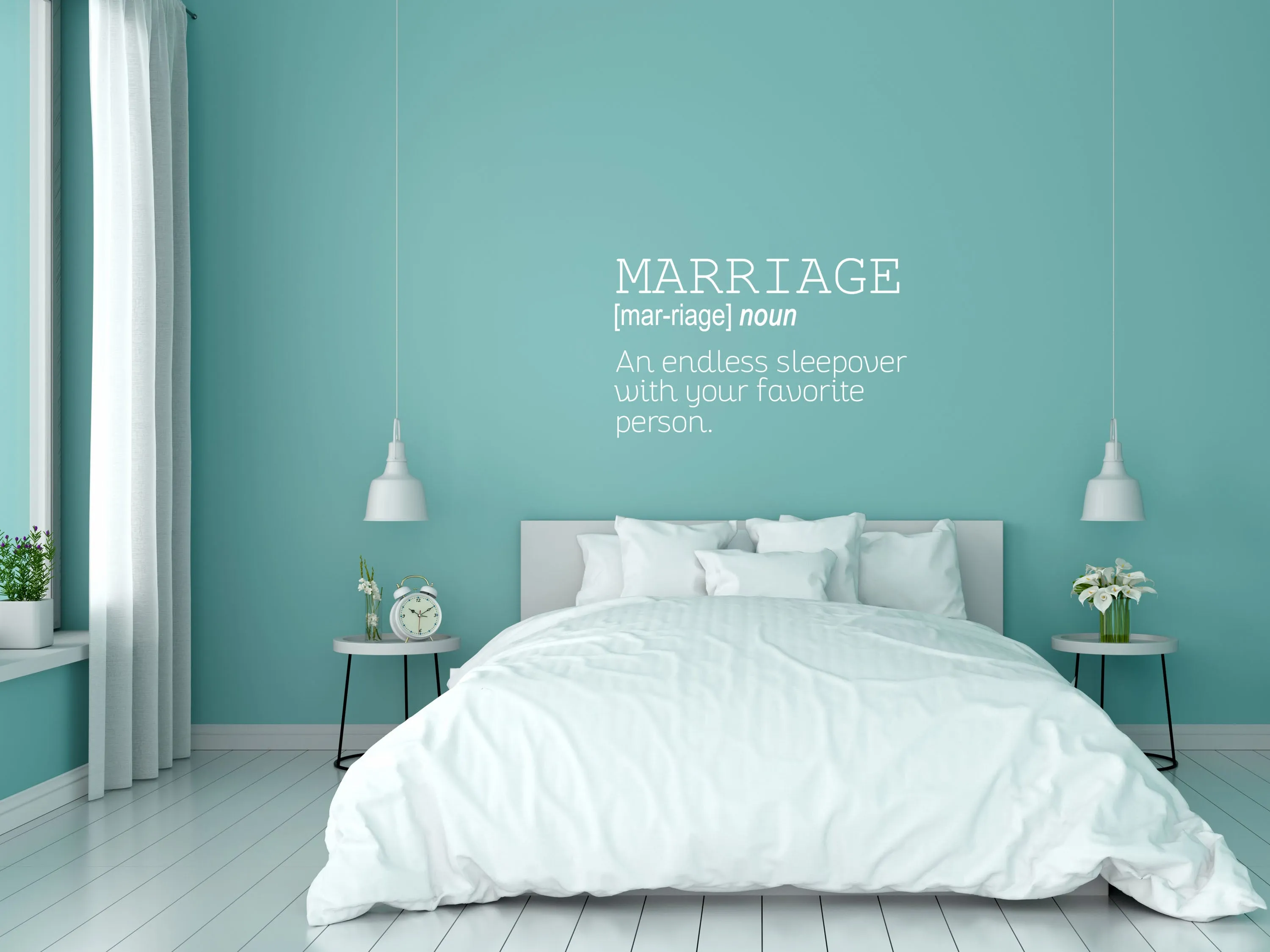 Marriage Romantic Wall Decal Quote