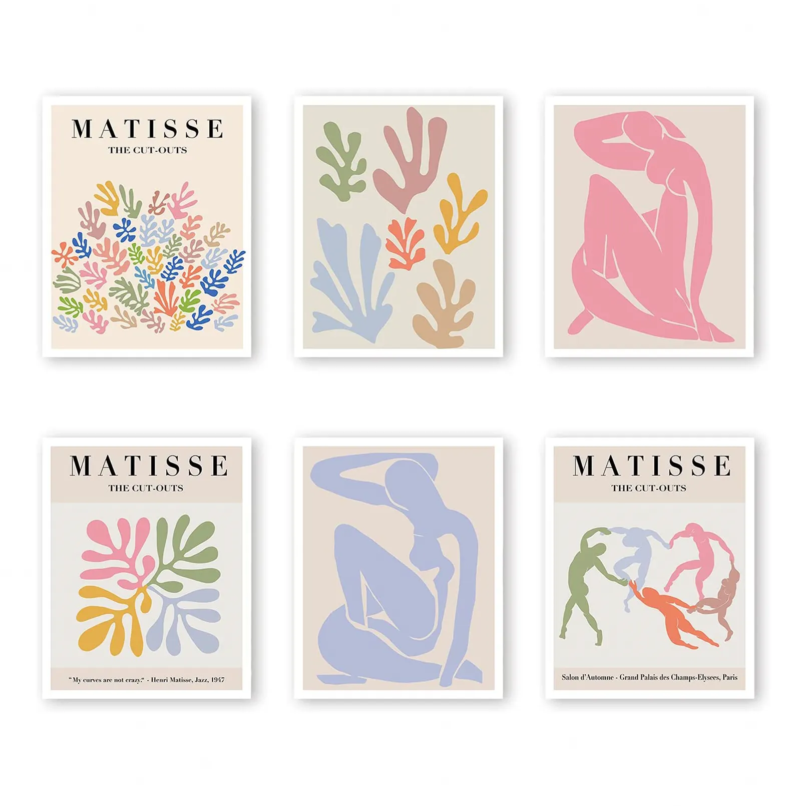 Matisse Pastel Wall Poster Pack