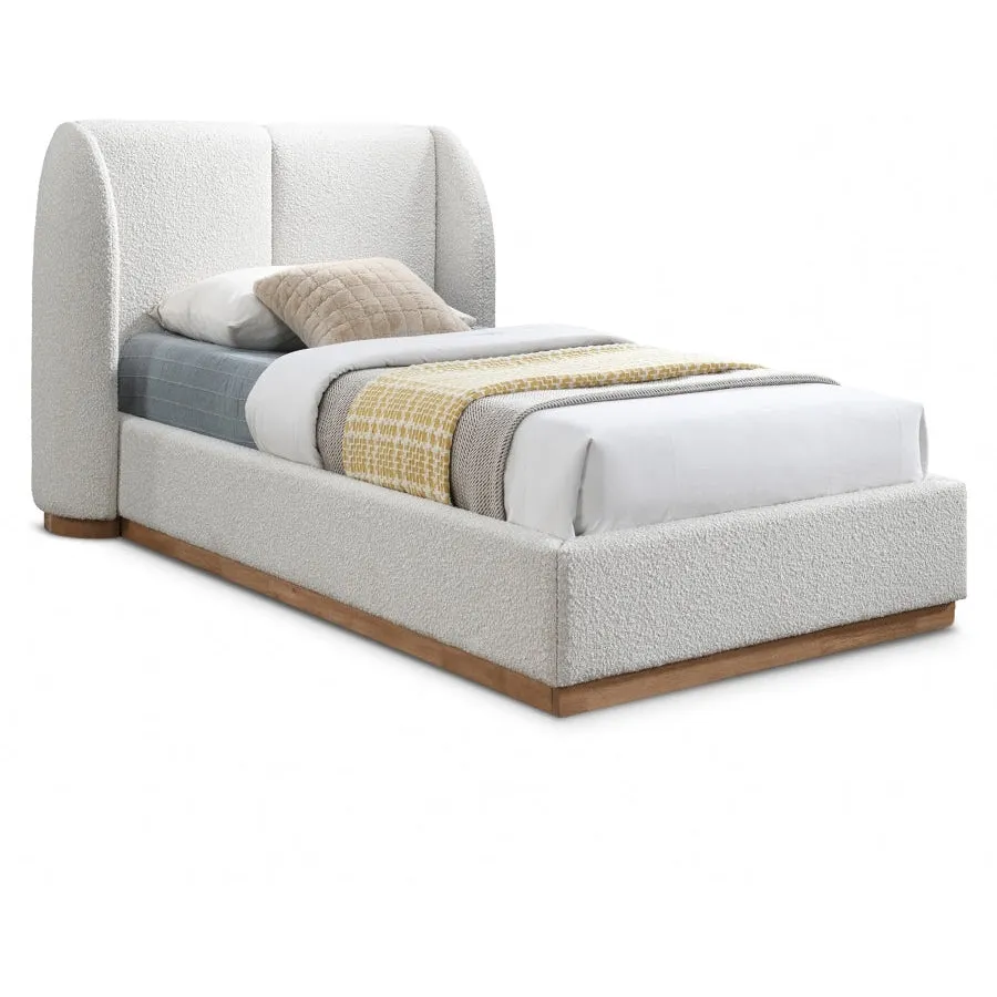 Meridian Furniture Jardin Boucle Fabric Bed