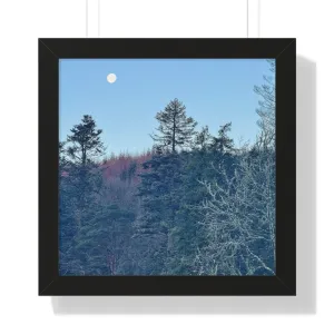 Moonset at Dunans, Framed