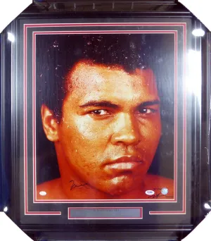 Muhammad Ali Autographed Framed 16x20 Photo PSA/DNA #M08374