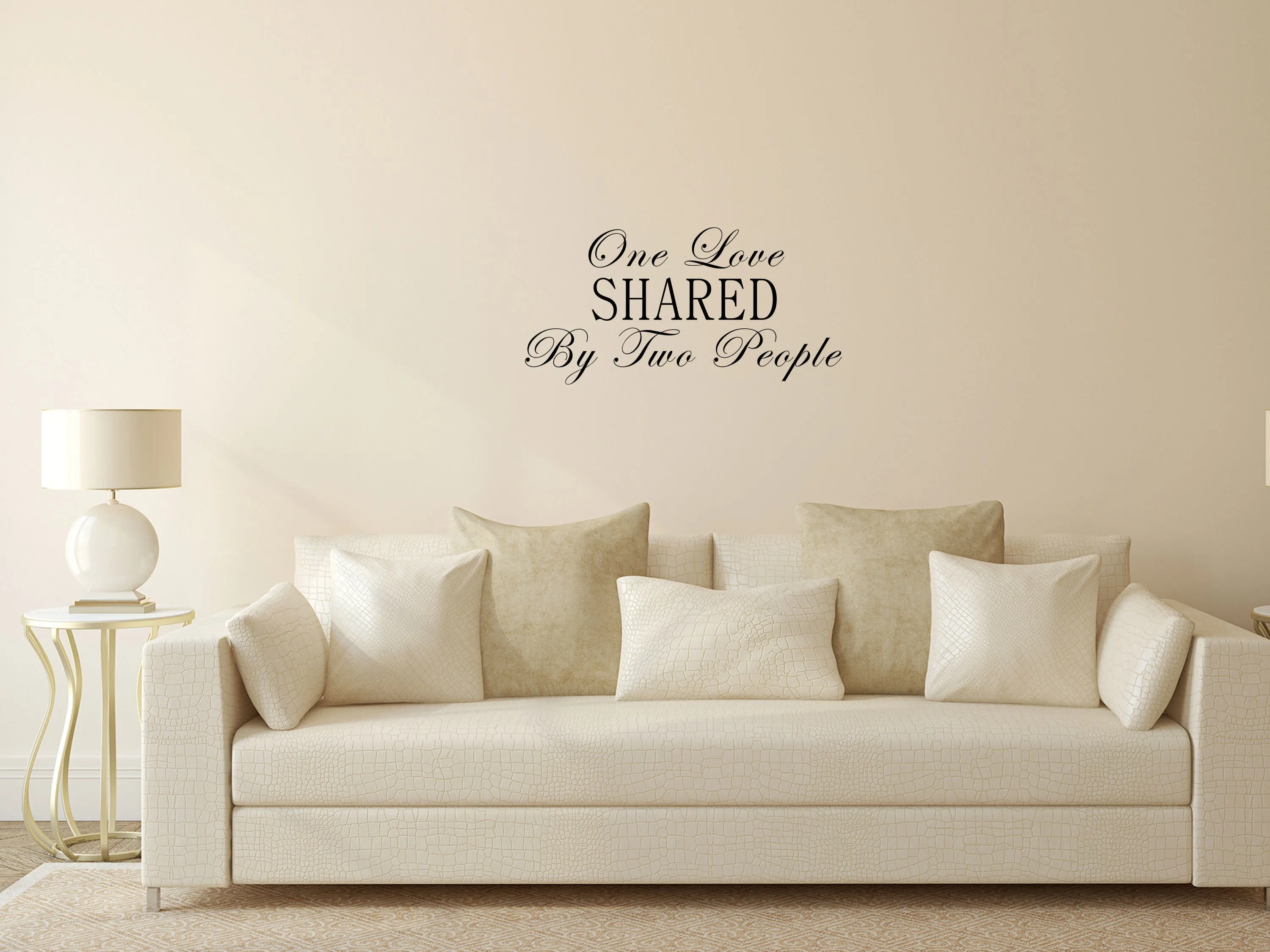 One Love Shared By Two People Bedroom Wall Decal