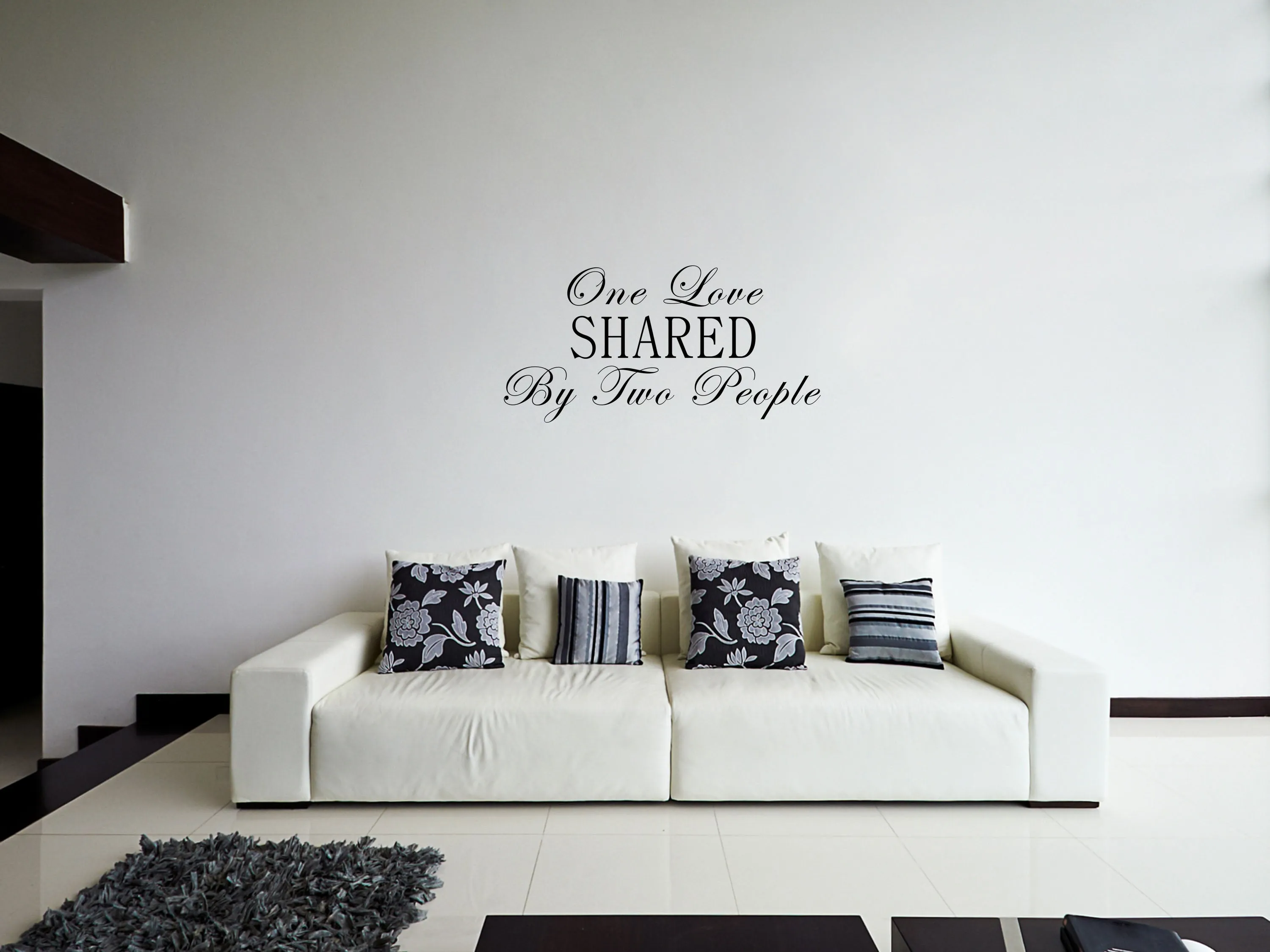 One Love Shared By Two People Bedroom Wall Decal