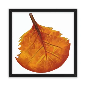 Orange Leaf Framed Poster