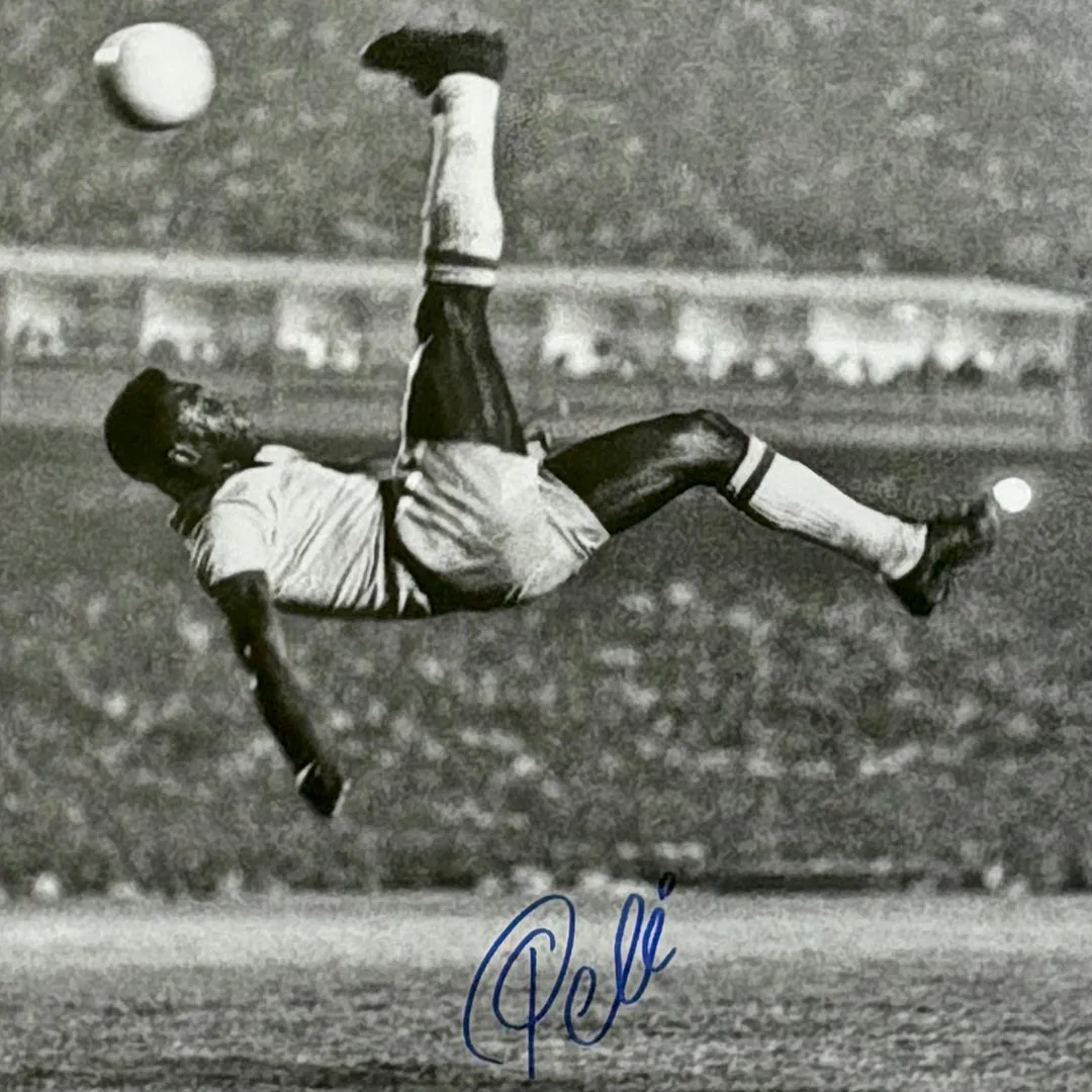 Pele Signed Brazil Framed 16x20 Soccer Photo