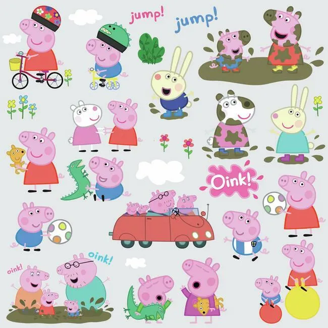 Peppa Pig Peel and Stick Wall Decals