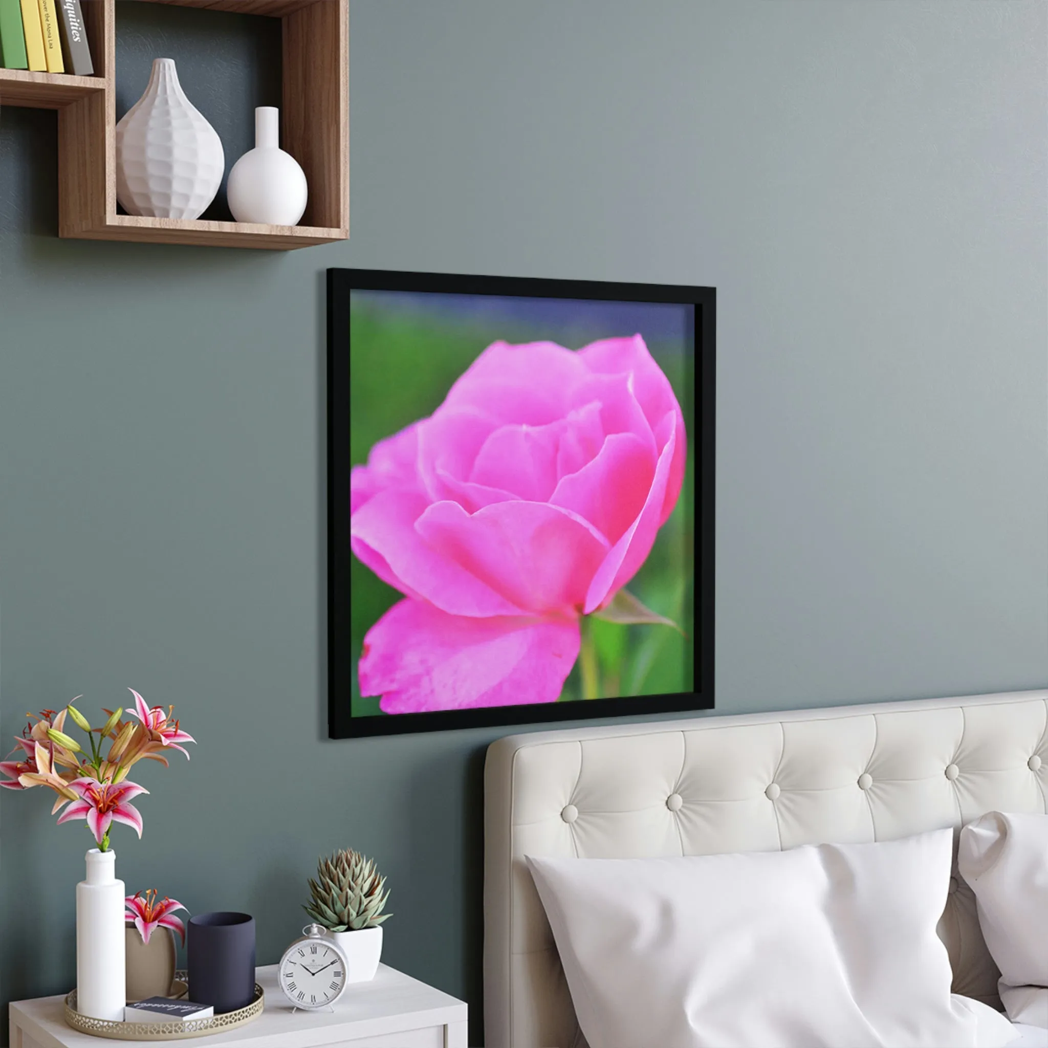 Pink Flower Framed Poster