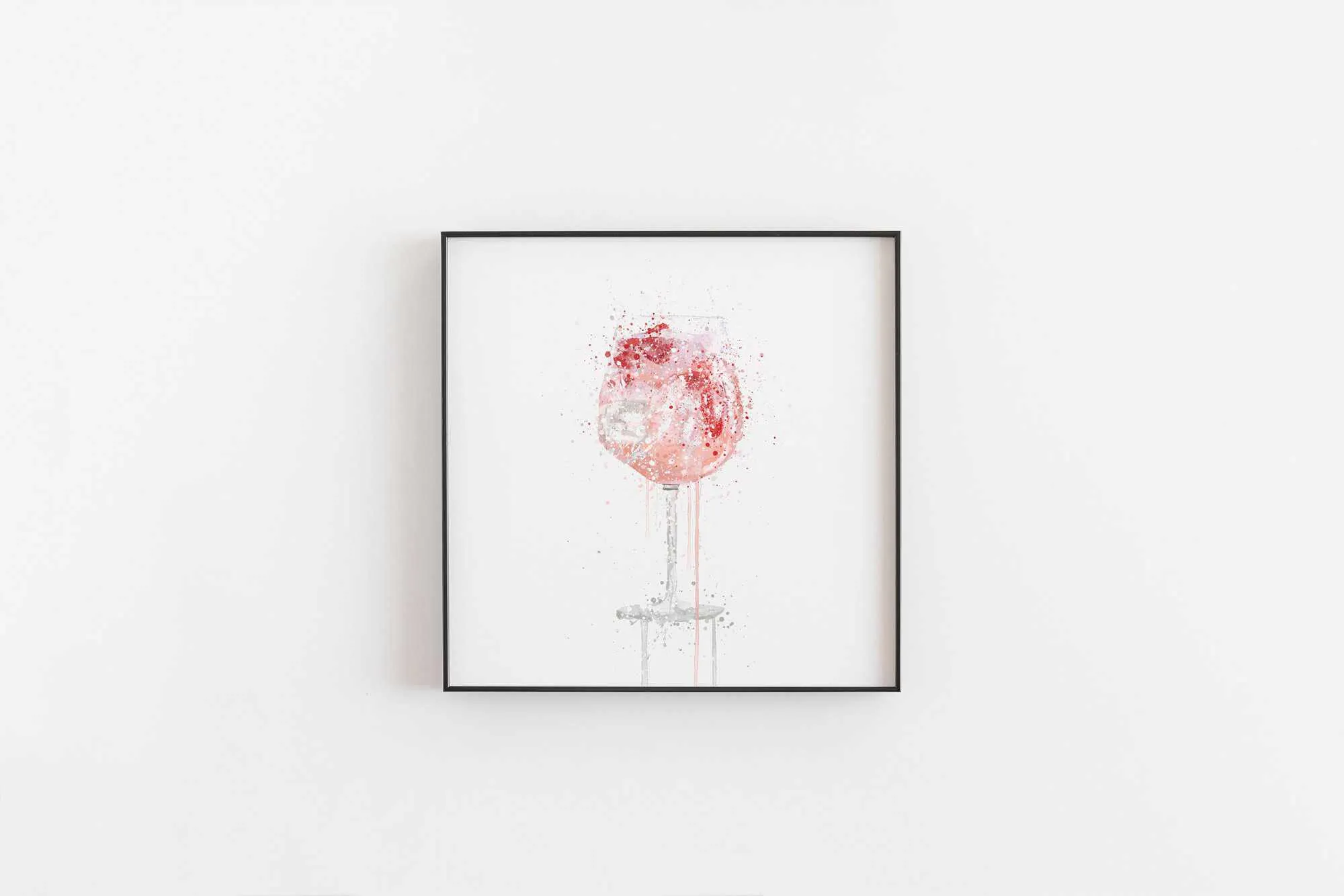 Pink Gin and Tonic 'Goblet' Wall Art Print