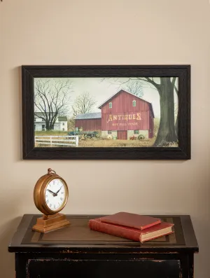 "Antique Barn" By Billy Jacobs, Framed Poster, Black Frame 14x10