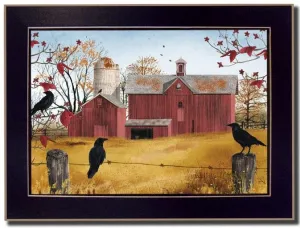 "Autumn Gold" By Billy Jacobs, Framed Poster, Black Frame 14x10