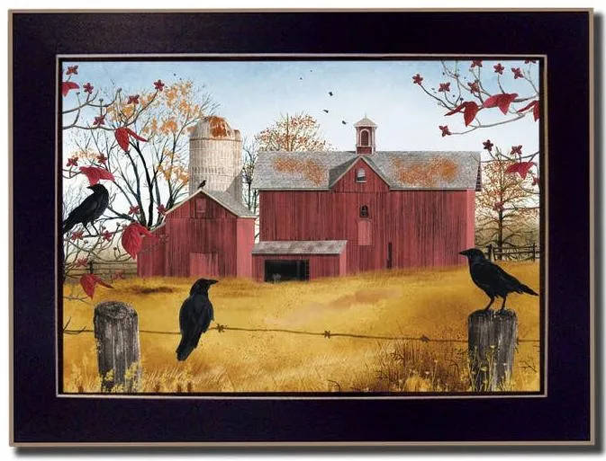 "Autumn Gold" By Billy Jacobs, Framed Poster, Black Frame 14x10