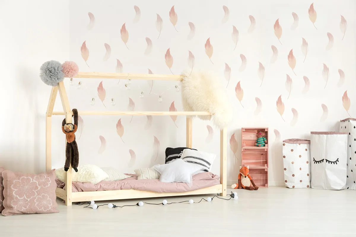 "Fall feather" wall stickers