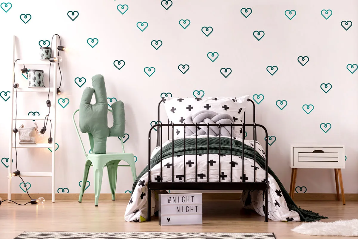 "Happy hearts" wall stickers