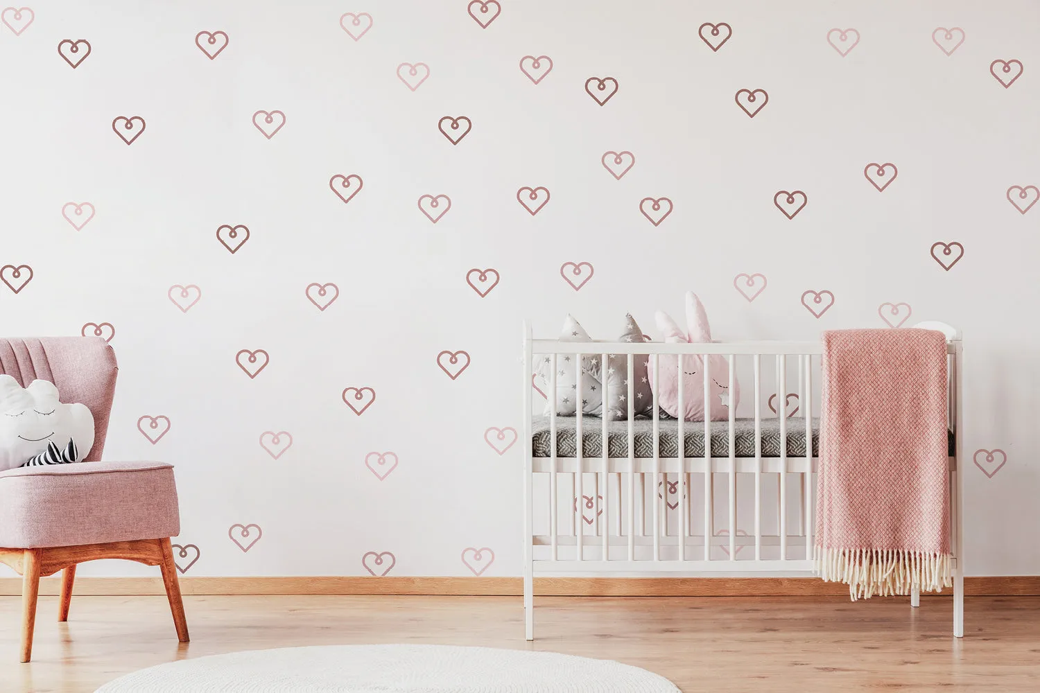 "Happy hearts" wall stickers