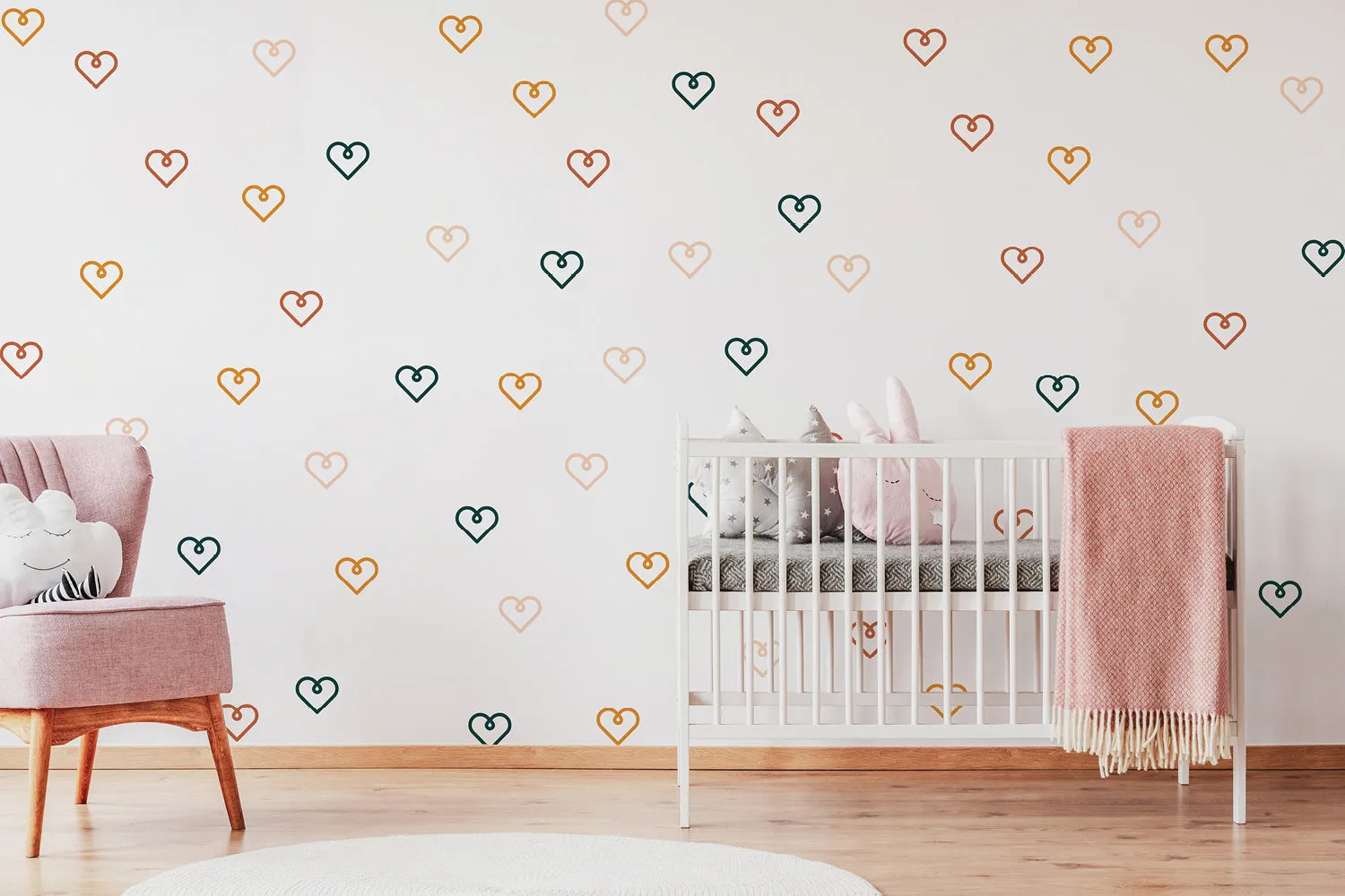 "Happy hearts" wall stickers