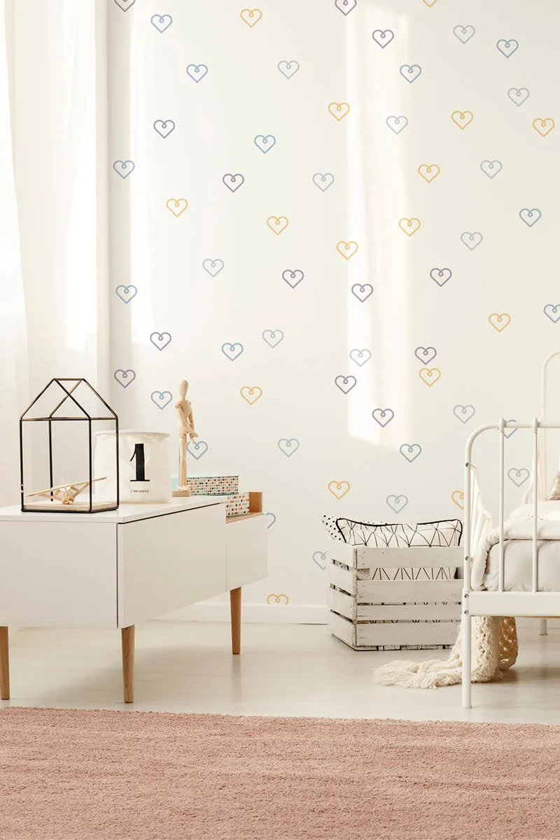 "Happy hearts" wall stickers