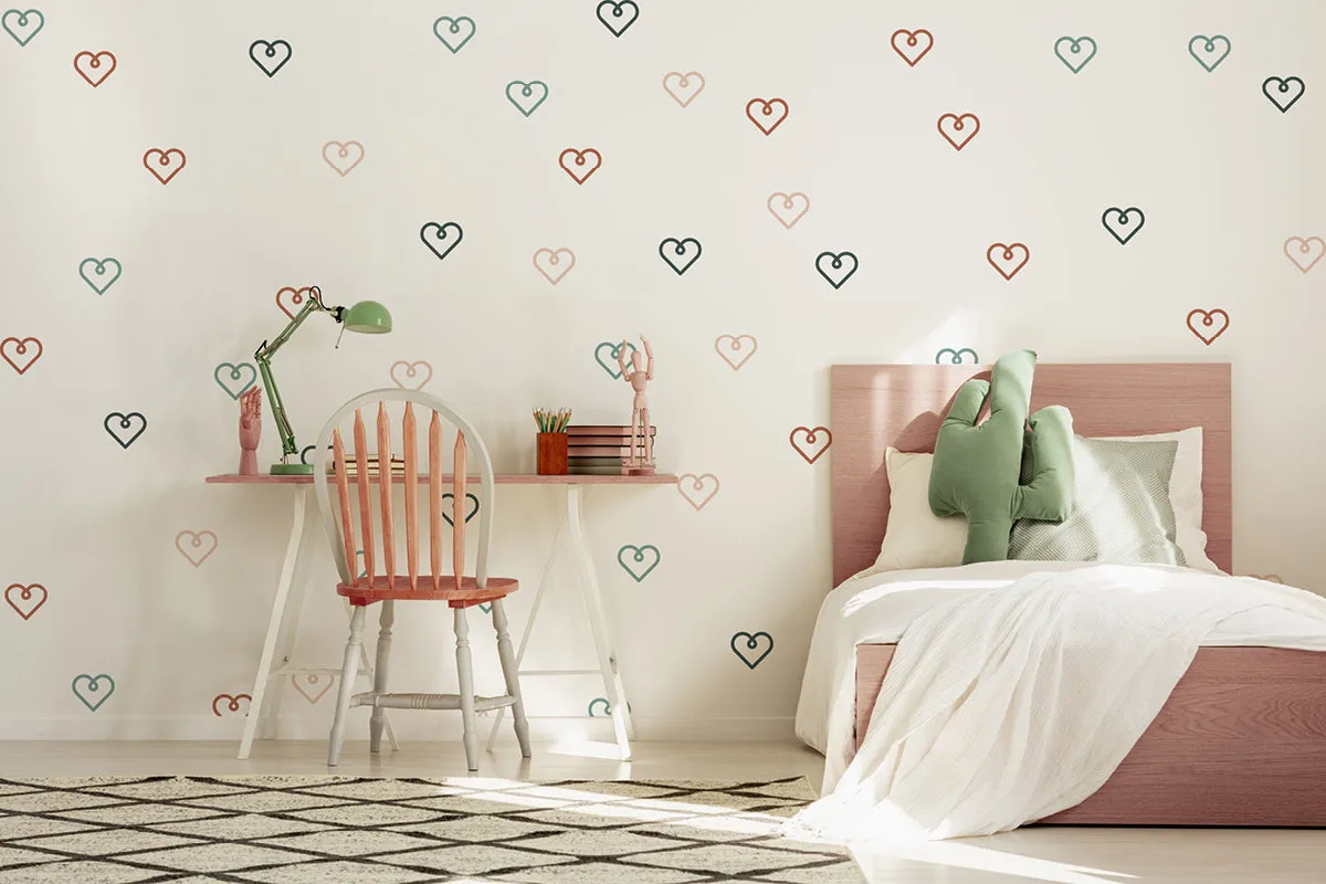 "Happy hearts" wall stickers