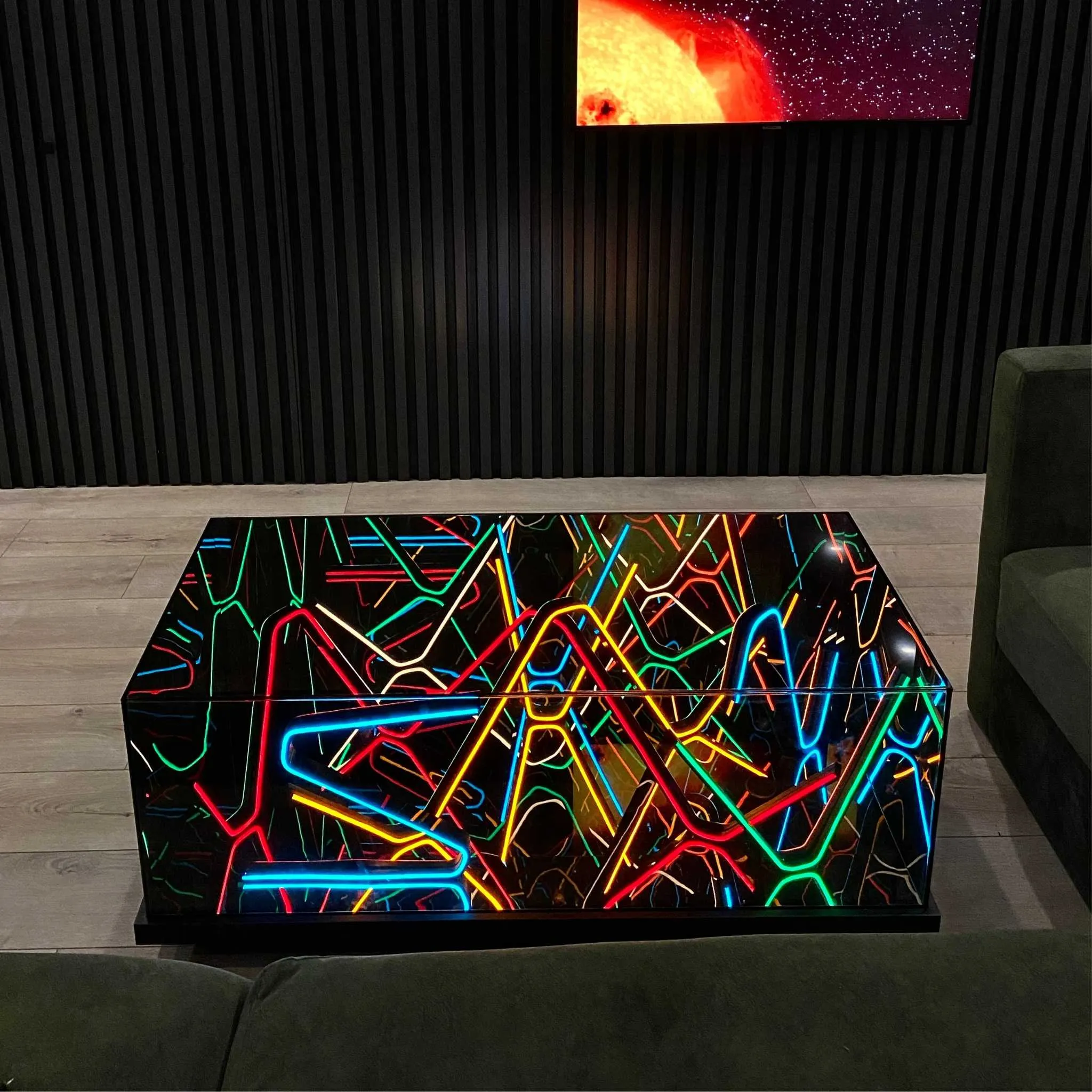 Radiant Neon Coffee Table